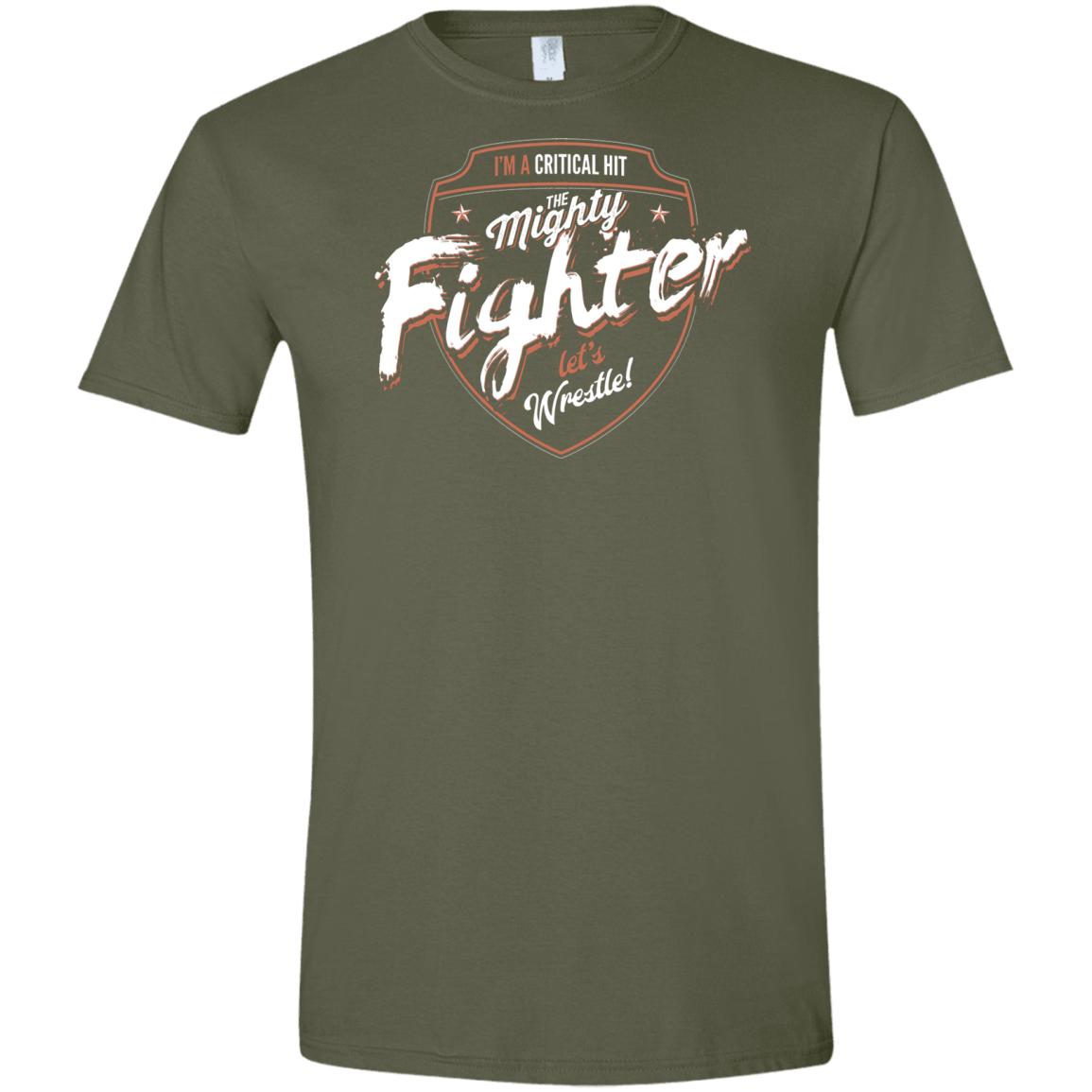 T-Shirts Military Green / S Fighter Men's Semi-Fitted Softstyle