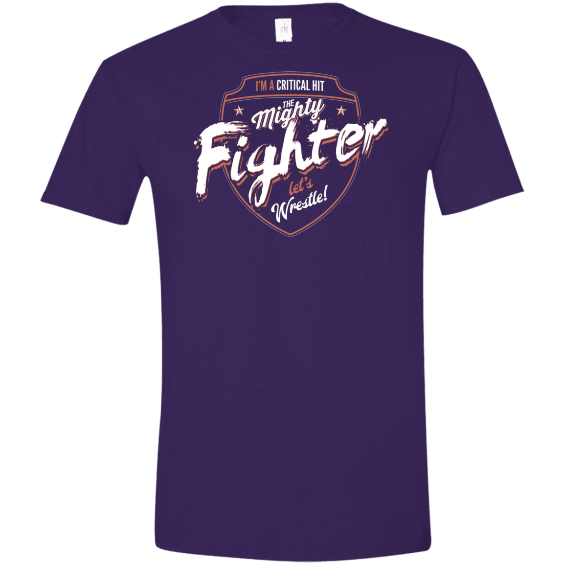 T-Shirts Purple / S Fighter Men's Semi-Fitted Softstyle