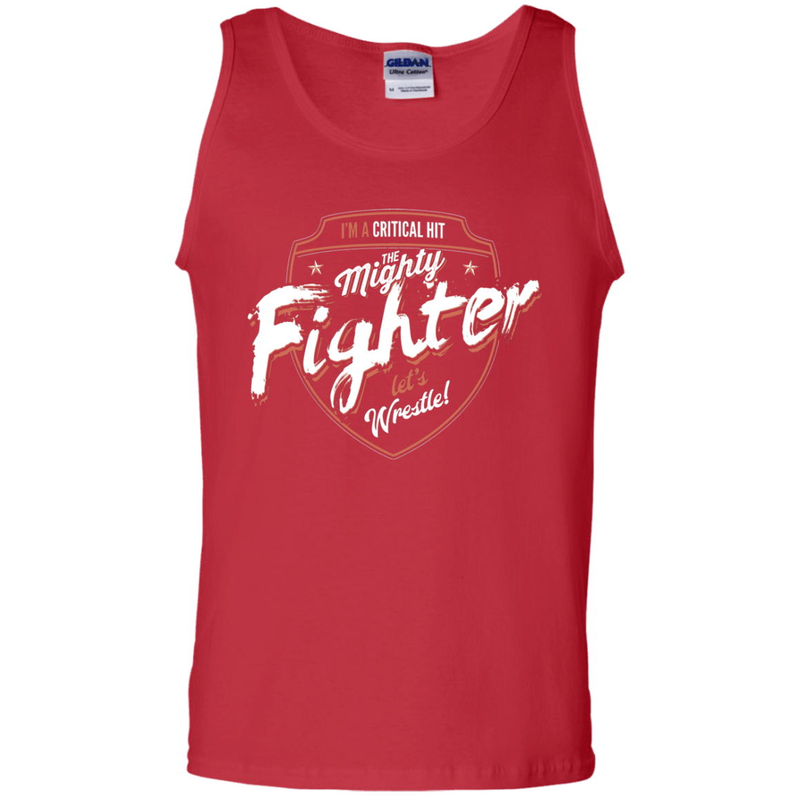 T-Shirts Red / S Fighter Men's Tank Top