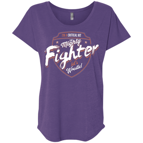 T-Shirts Purple Rush / X-Small Fighter Triblend Dolman Sleeve