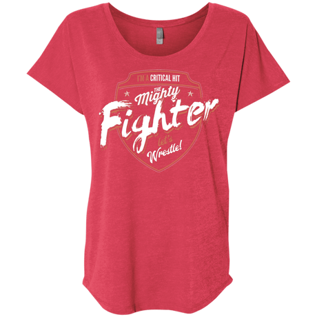 T-Shirts Vintage Red / X-Small Fighter Triblend Dolman Sleeve