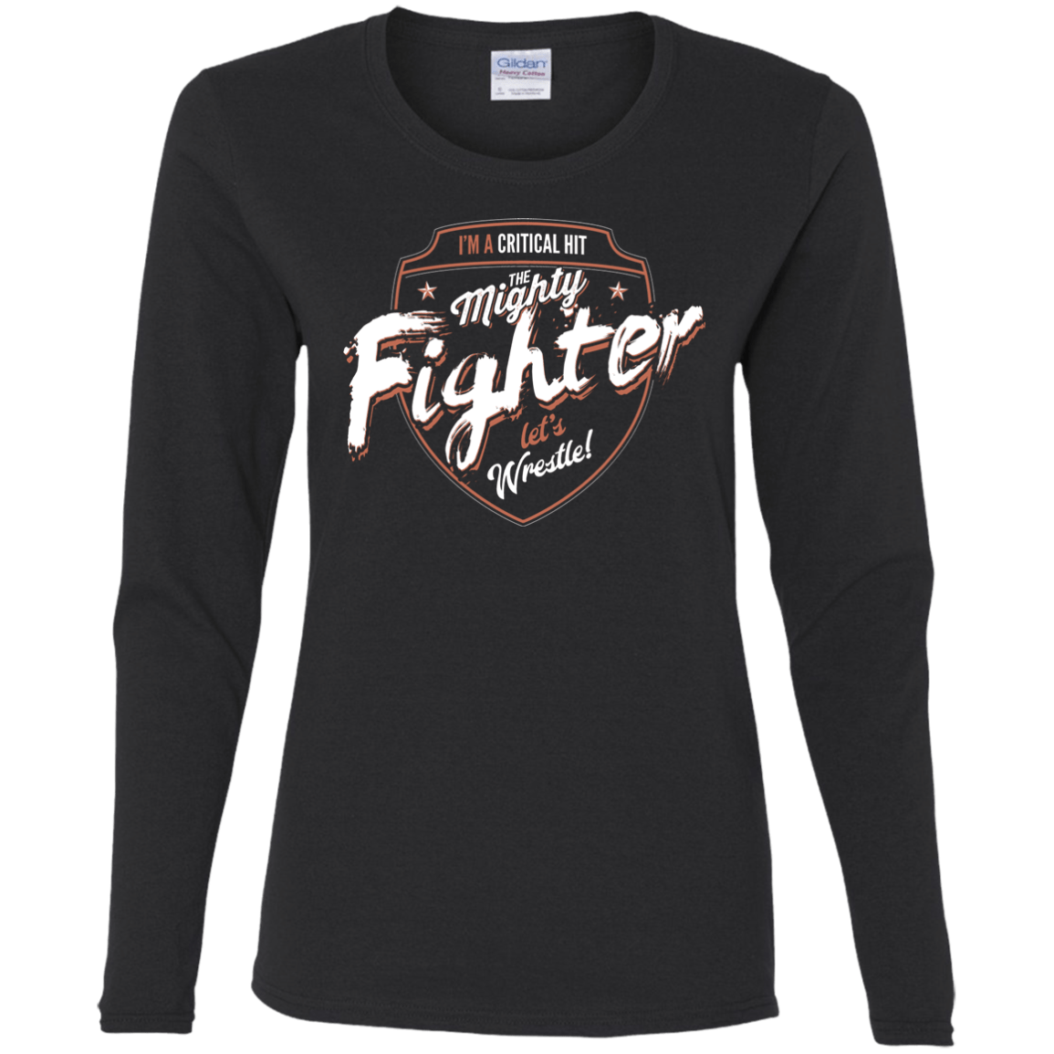 T-Shirts Black / S Fighter Women's Long Sleeve T-Shirt