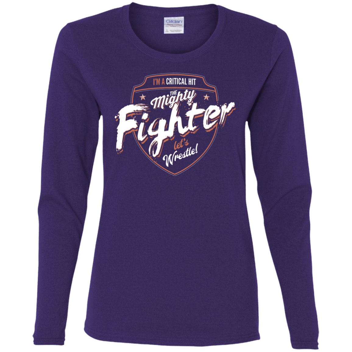 T-Shirts Purple / S Fighter Women's Long Sleeve T-Shirt