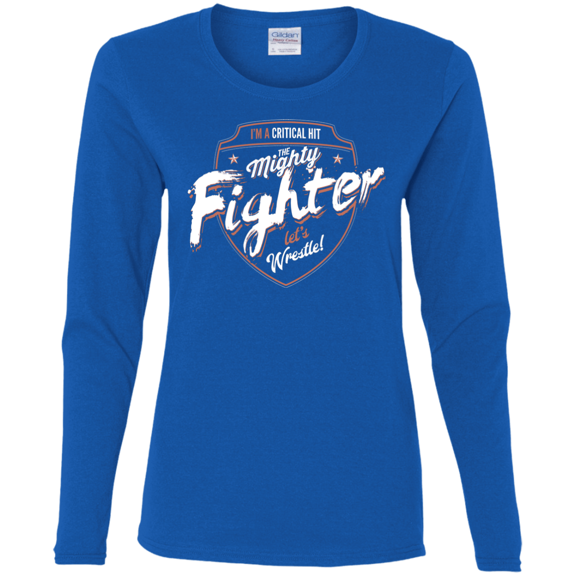 T-Shirts Royal / S Fighter Women's Long Sleeve T-Shirt