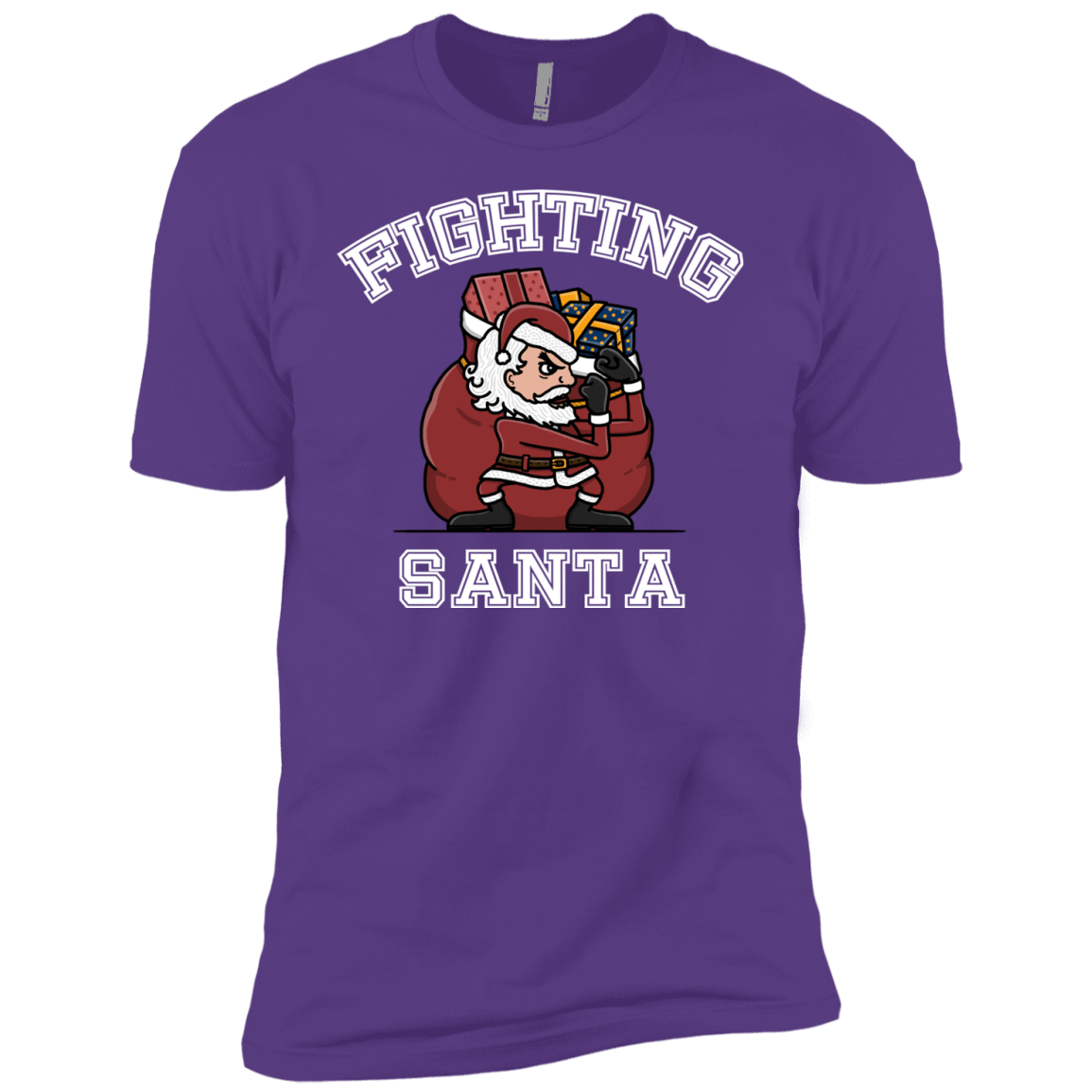 T-Shirts Purple Rush / YXS Fighting Santa Boys Premium T-Shirt