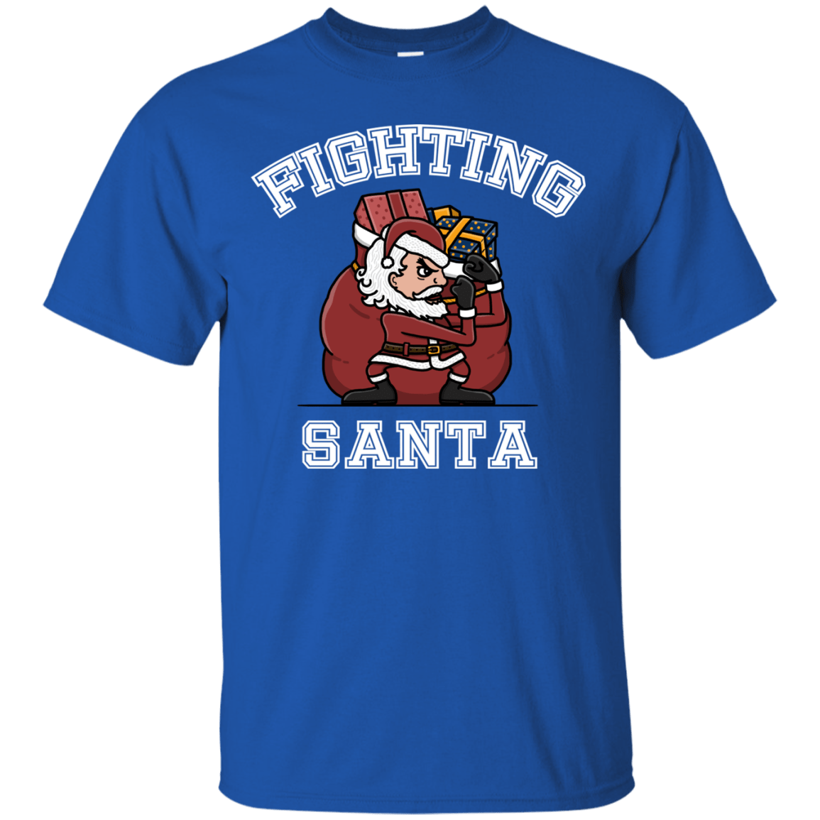 T-Shirts Royal / S Fighting Santa T-Shirt