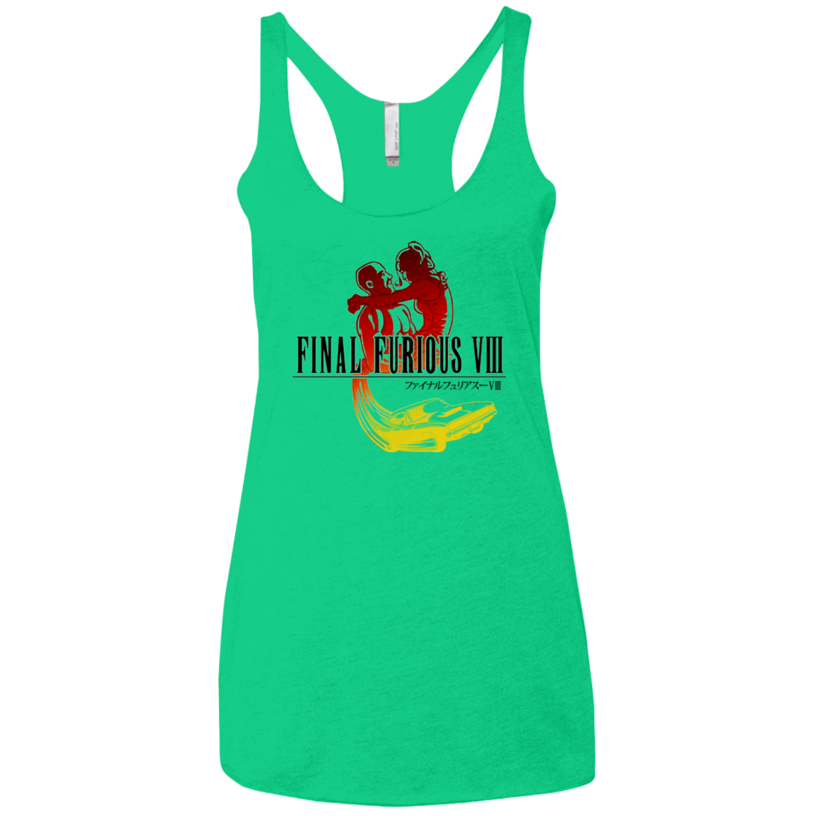 T-Shirts Envy / X-Small Final Furious 8 Women's Triblend Racerback Tank