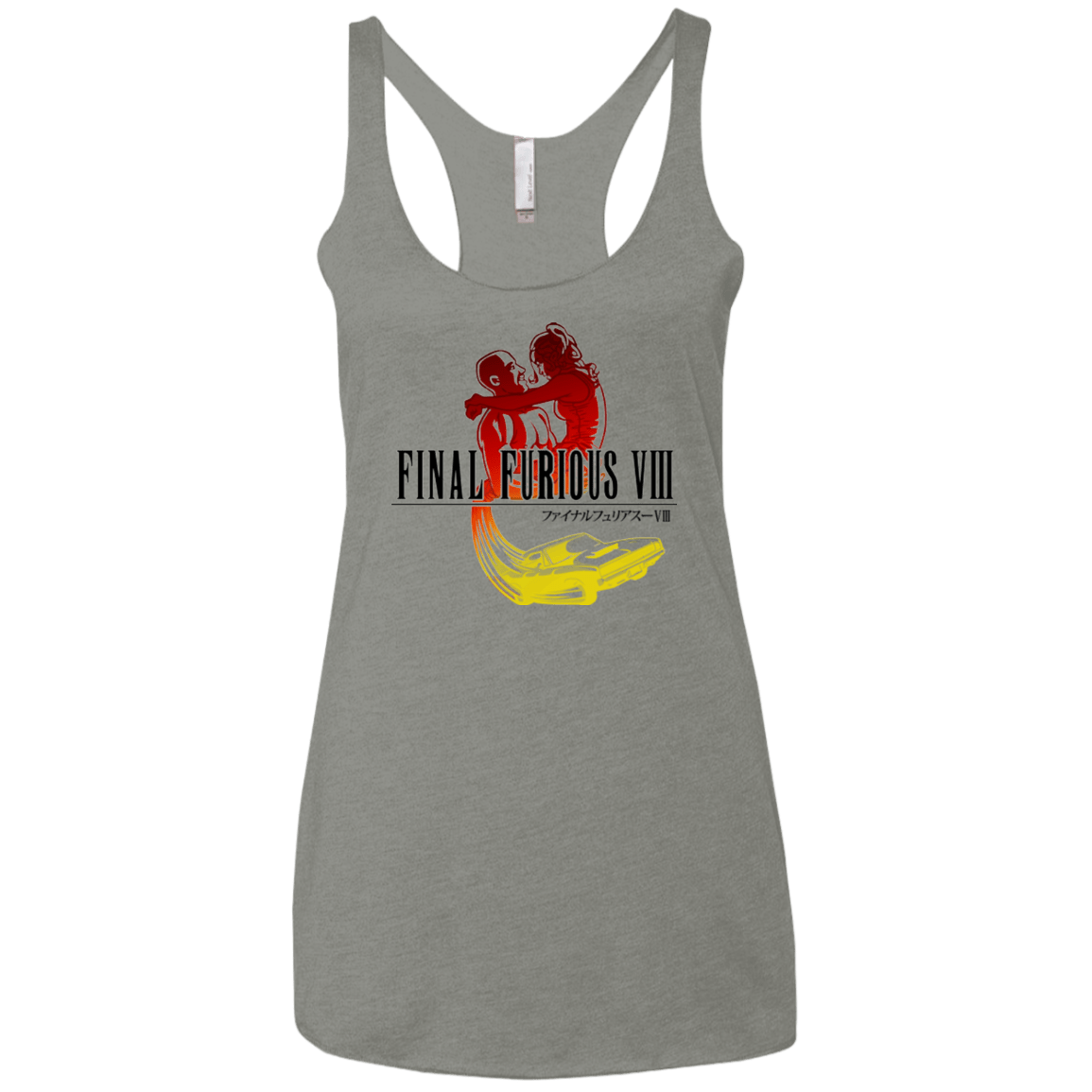 T-Shirts Venetian Grey / X-Small Final Furious 8 Women's Triblend Racerback Tank