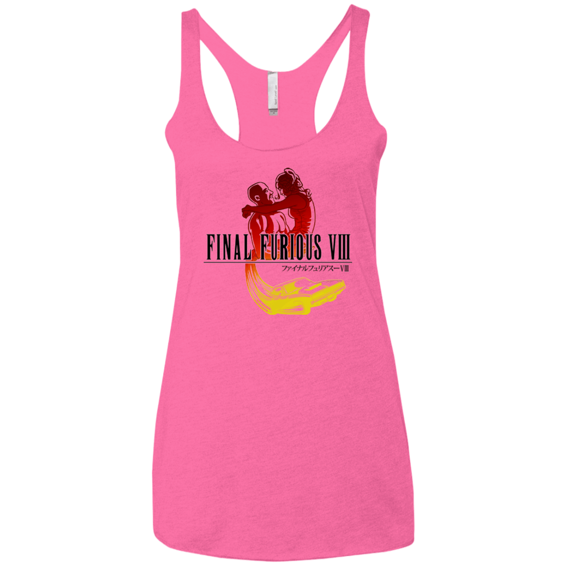 T-Shirts Vintage Pink / X-Small Final Furious 8 Women's Triblend Racerback Tank