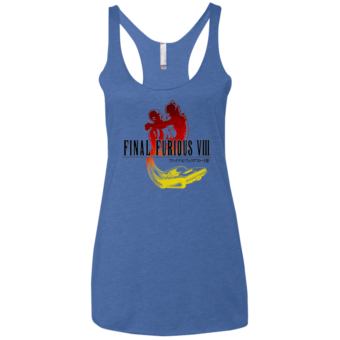 T-Shirts Vintage Royal / X-Small Final Furious 8 Women's Triblend Racerback Tank
