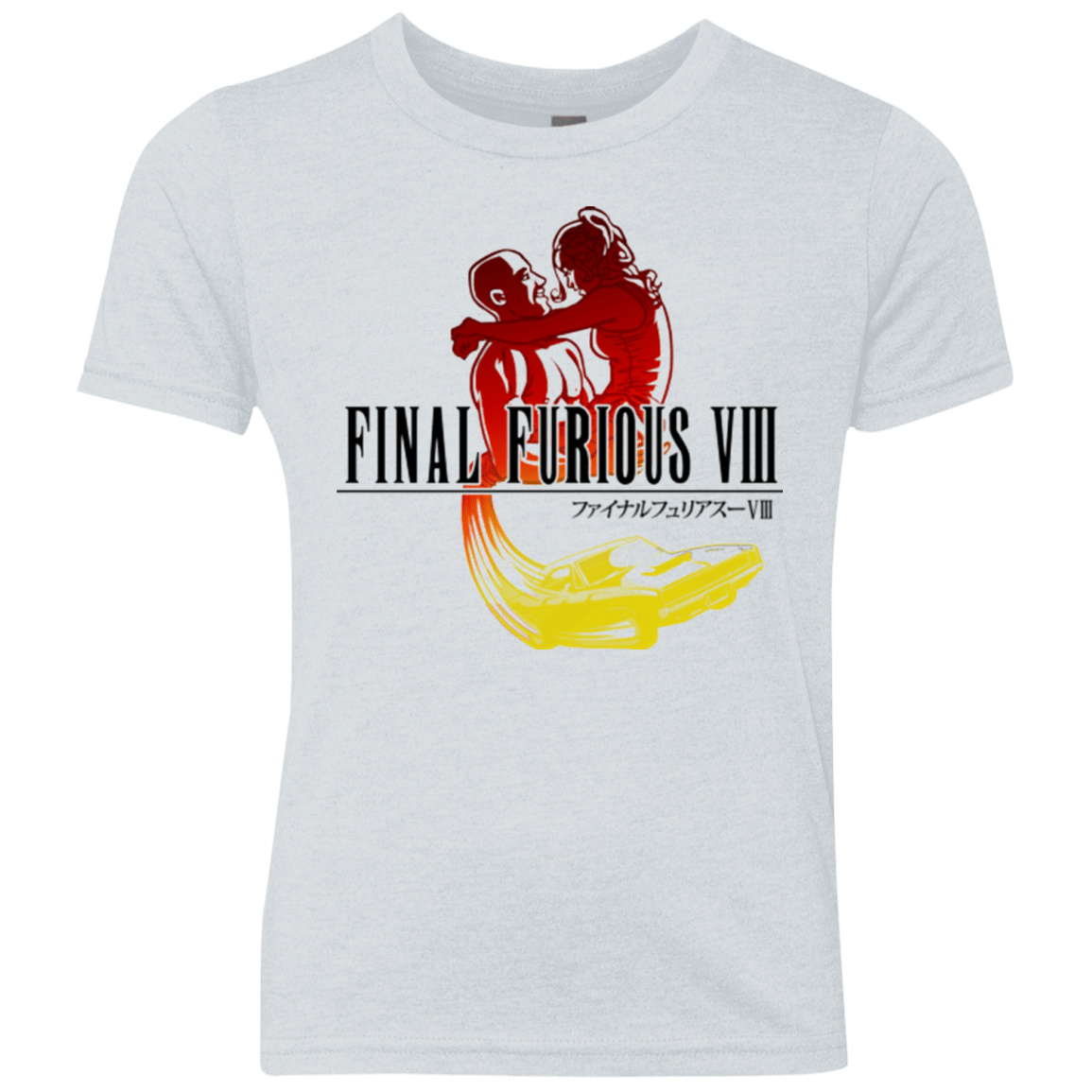 T-Shirts Heather White / YXS Final Furious 8 Youth Triblend T-Shirt