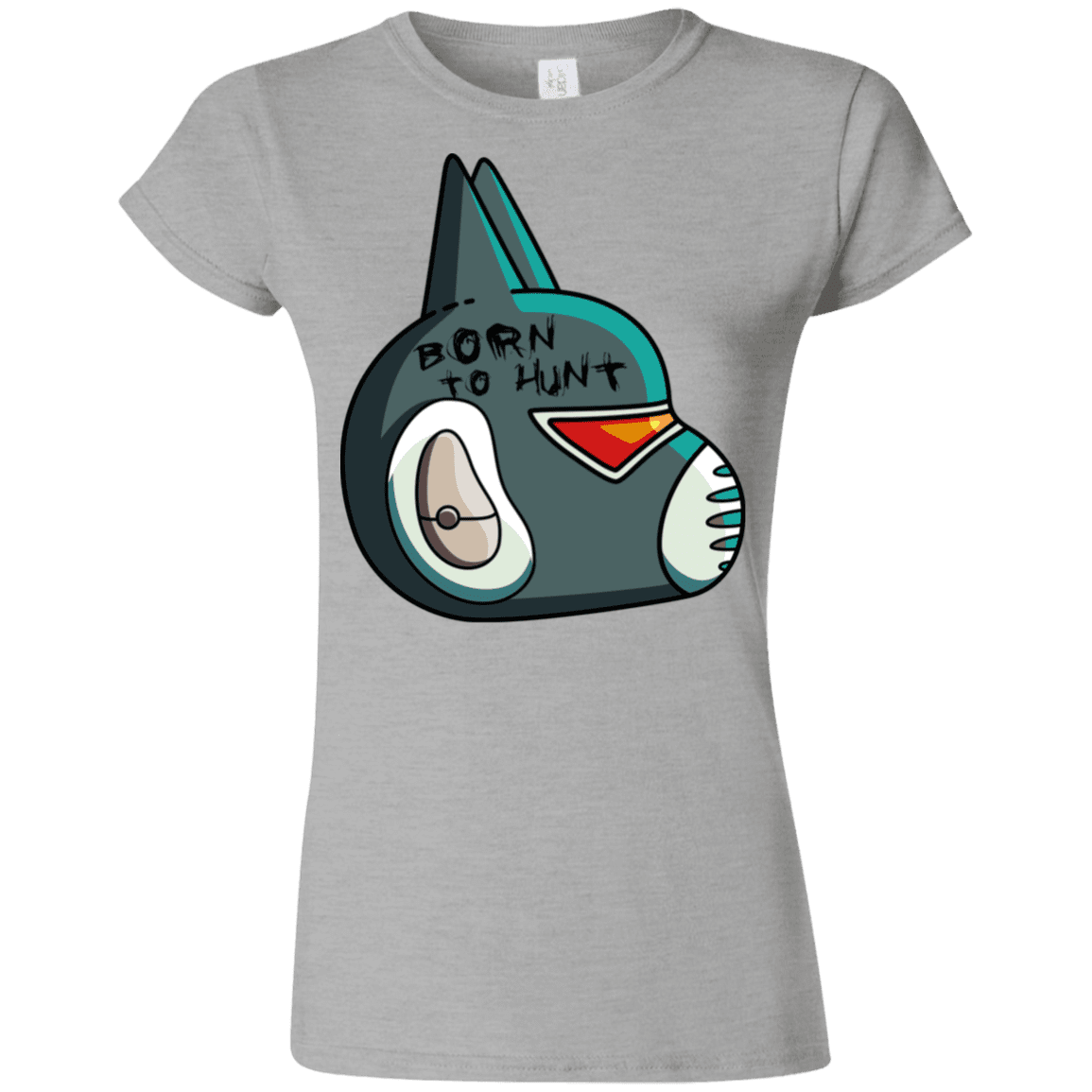 T-Shirts Sport Grey / S Final Space Avocato Born To Hunt Junior Slimmer-Fit T-Shirt