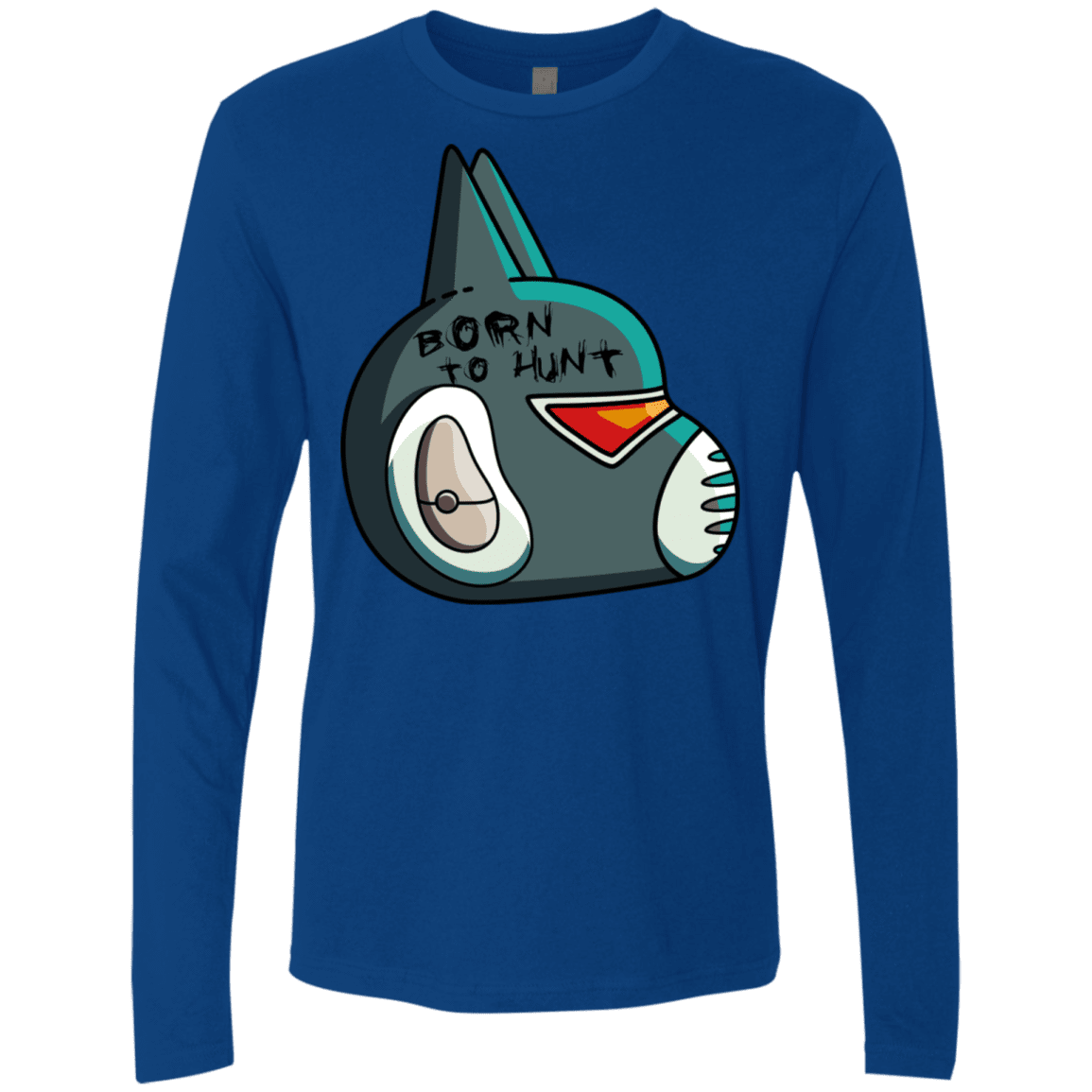 T-Shirts Royal / S Final Space Avocato Born To Hunt Men's Premium Long Sleeve
