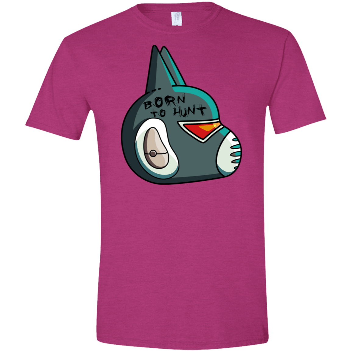 T-Shirts Antique Heliconia / S Final Space Avocato Born To Hunt Men's Semi-Fitted Softstyle