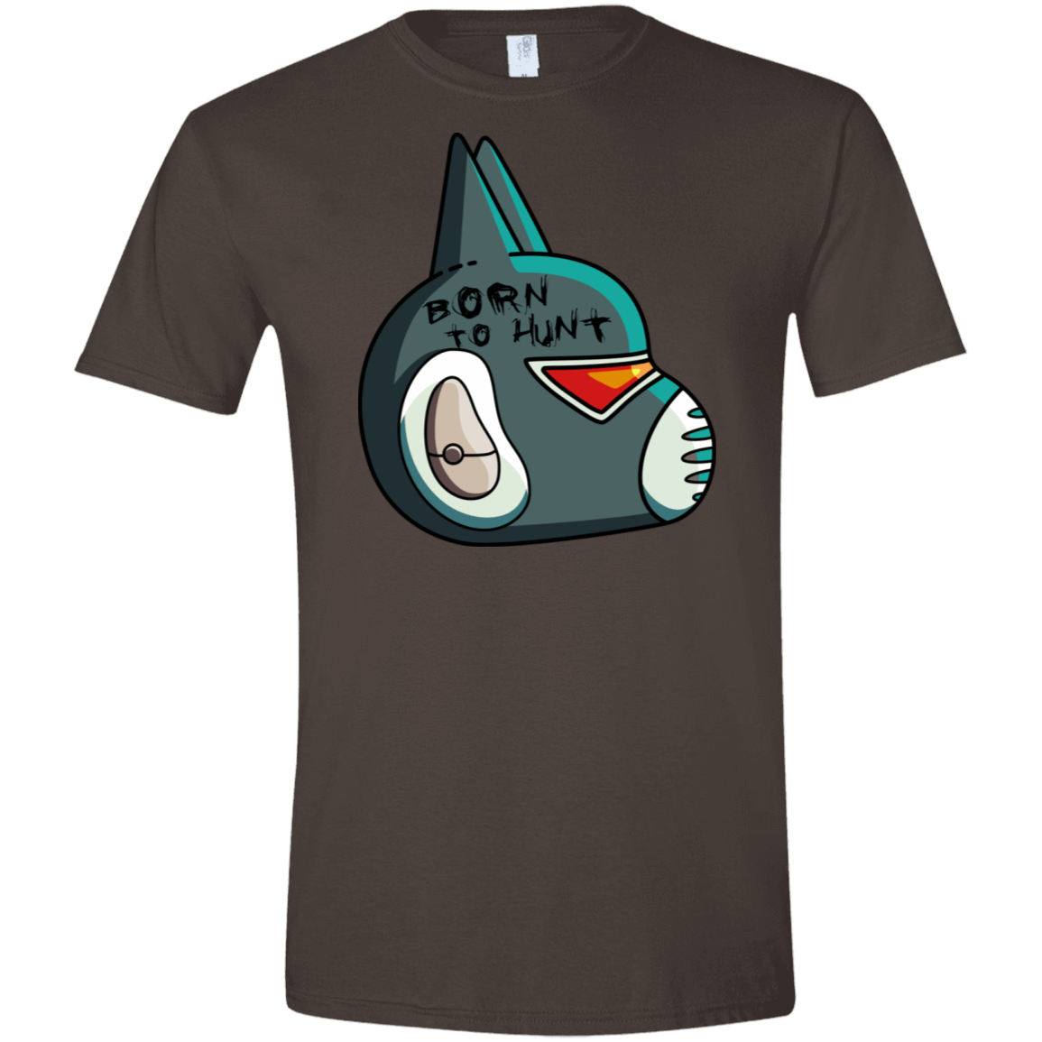 T-Shirts Dark Chocolate / S Final Space Avocato Born To Hunt Men's Semi-Fitted Softstyle