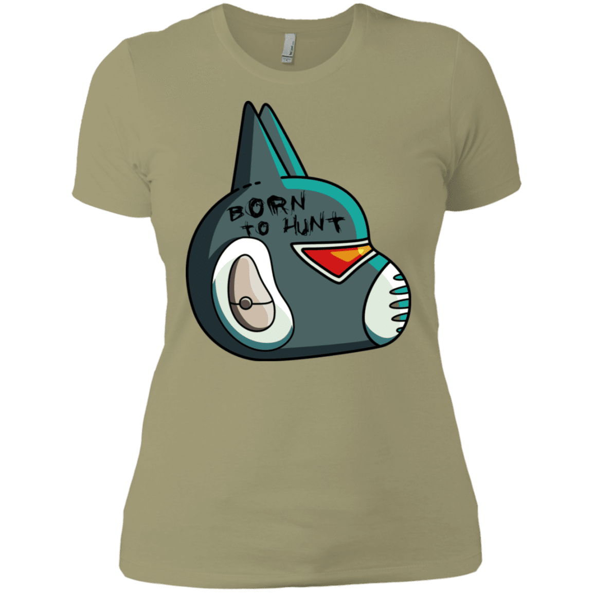 T-Shirts Light Olive / X-Small Final Space Avocato Born To Hunt Women's Premium T-Shirt