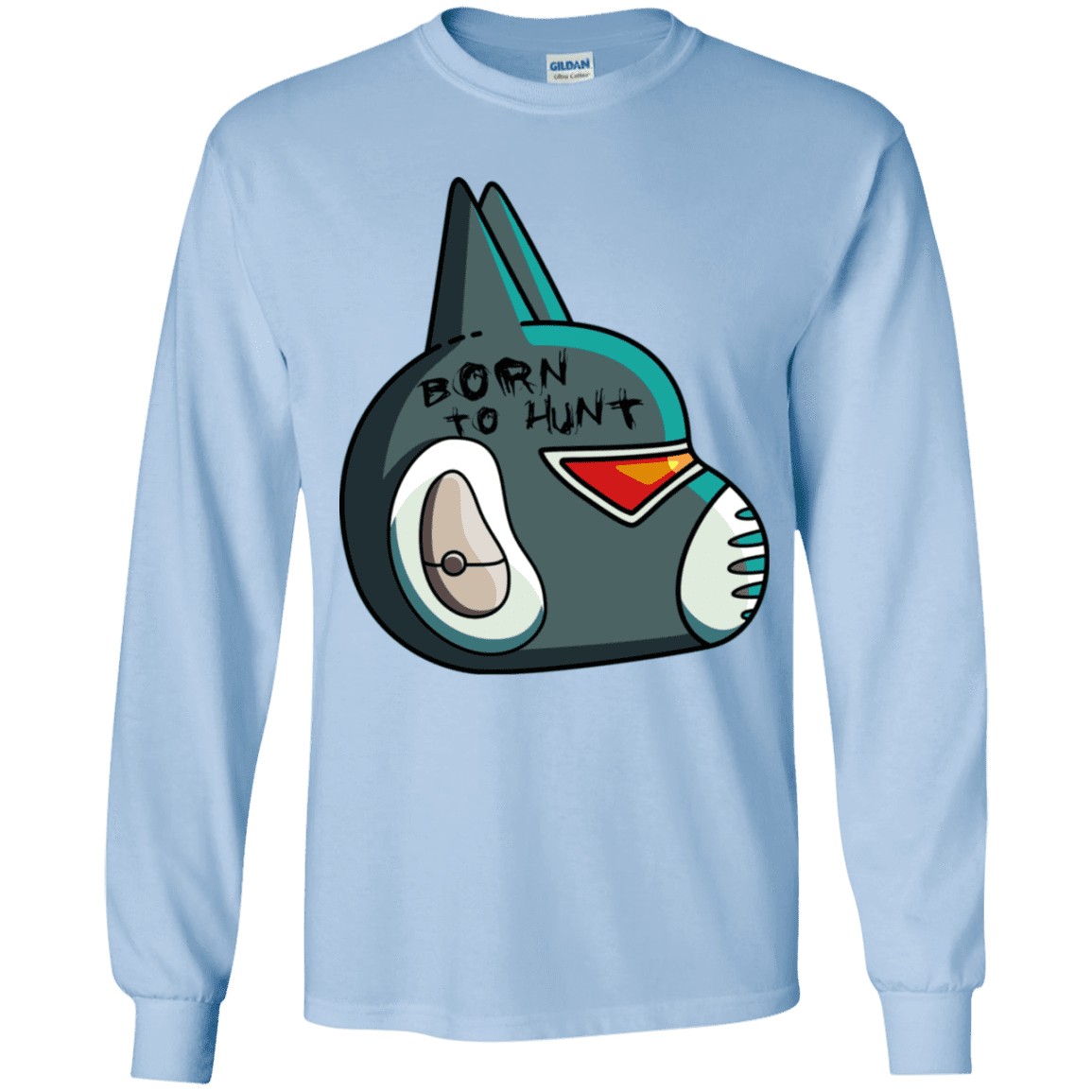 T-Shirts Light Blue / YS Final Space Avocato Born To Hunt Youth Long Sleeve T-Shirt