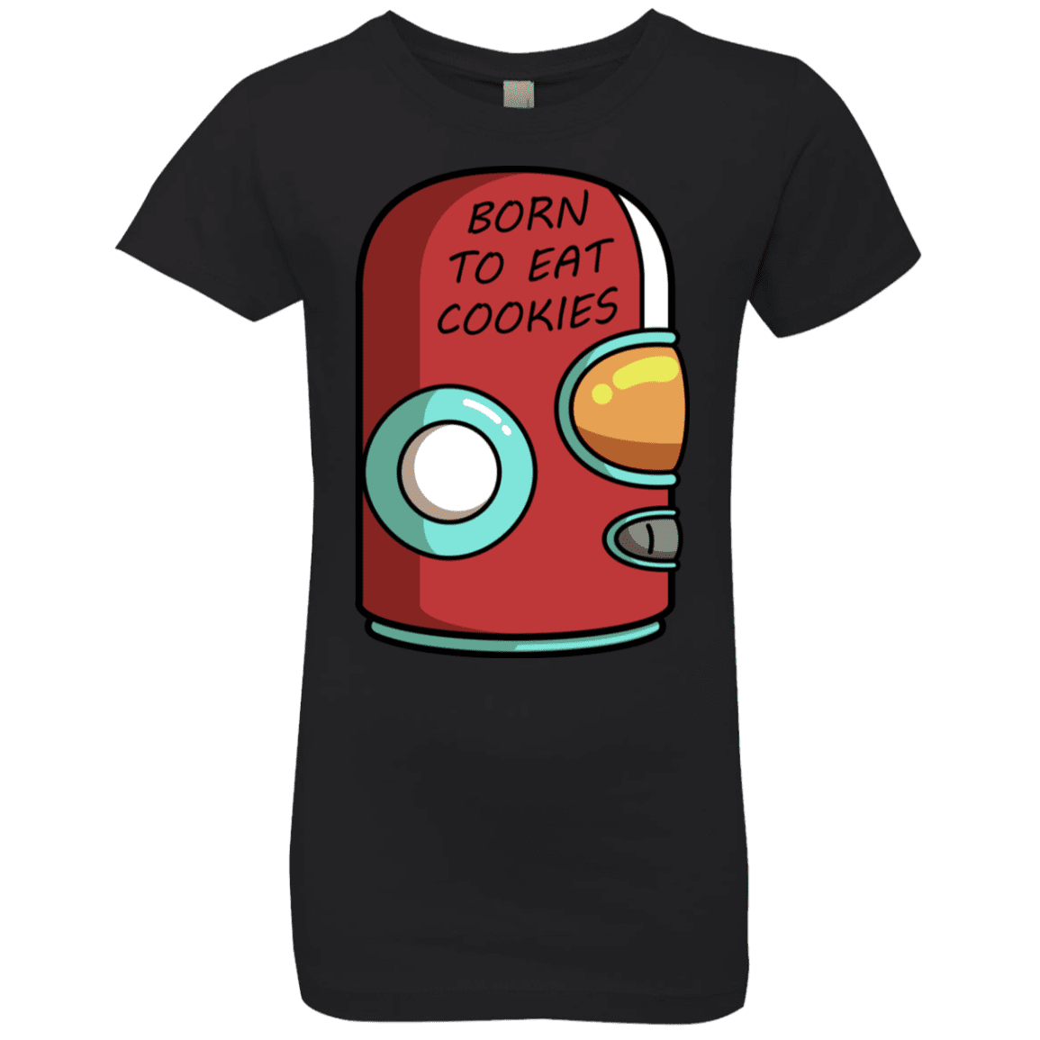 T-Shirts Black / YXS Final Space Gary Born To Eat Cookies Girls Premium T-Shirt