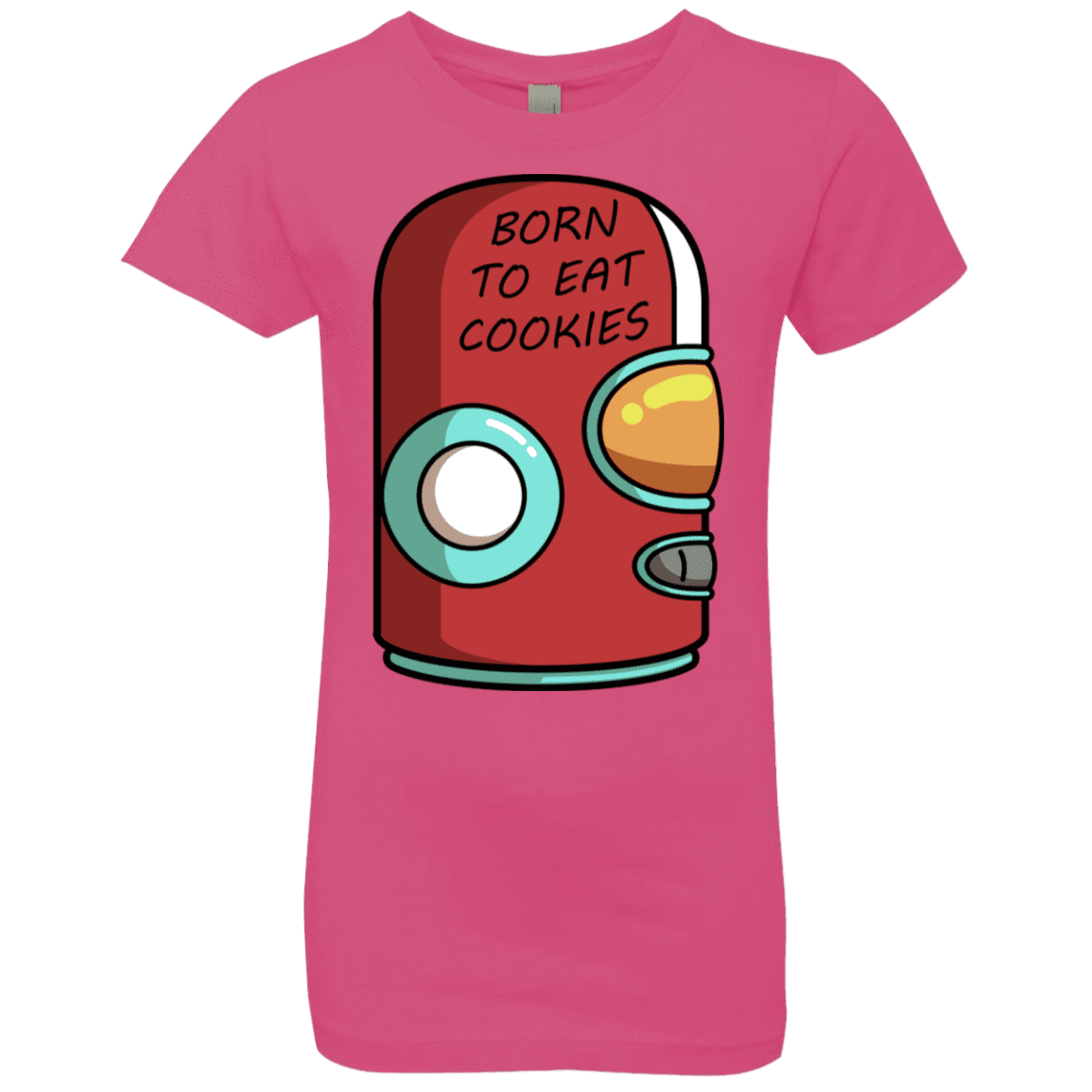 T-Shirts Hot Pink / YXS Final Space Gary Born To Eat Cookies Girls Premium T-Shirt