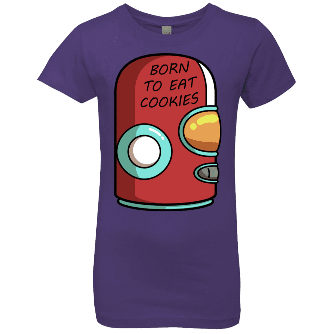 T-Shirts Purple Rush / YXS Final Space Gary Born To Eat Cookies Girls Premium T-Shirt