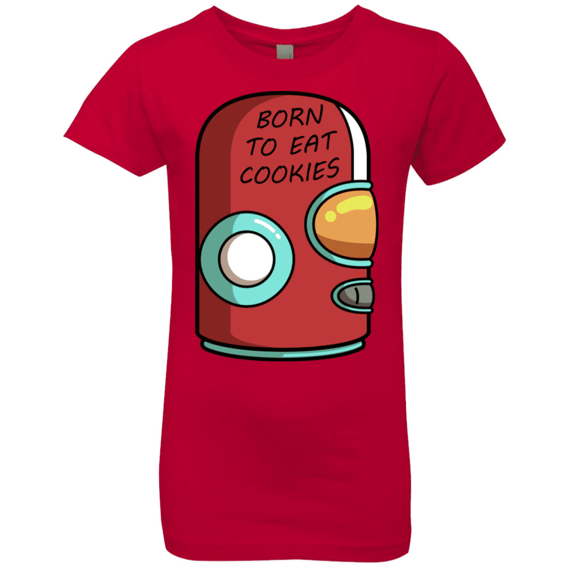 T-Shirts Red / YXS Final Space Gary Born To Eat Cookies Girls Premium T-Shirt
