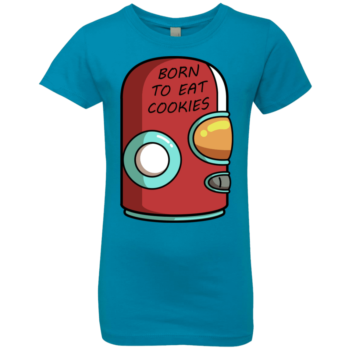 T-Shirts Turquoise / YXS Final Space Gary Born To Eat Cookies Girls Premium T-Shirt