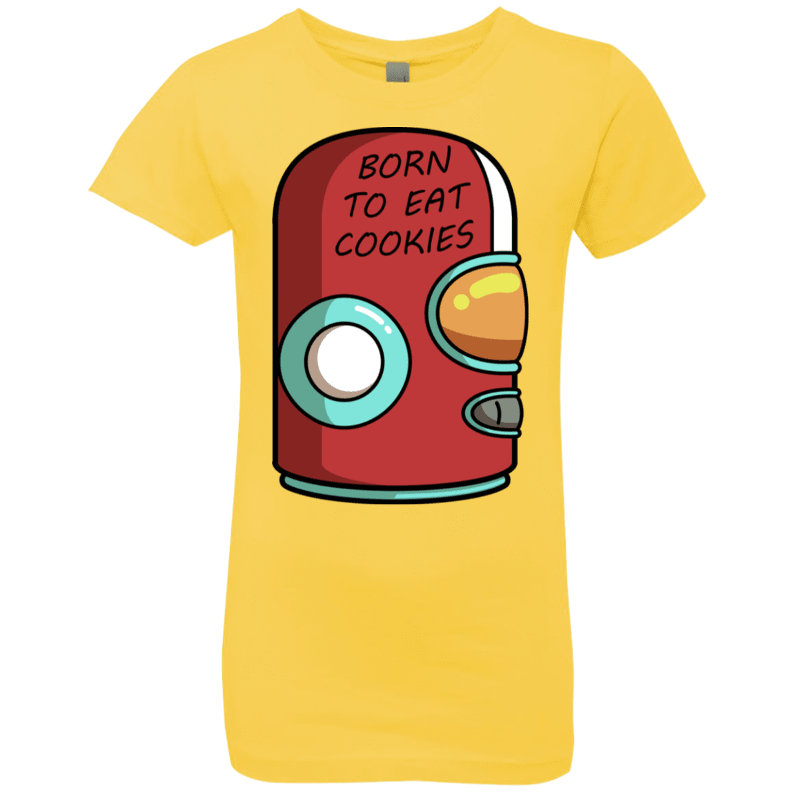 T-Shirts Vibrant Yellow / YXS Final Space Gary Born To Eat Cookies Girls Premium T-Shirt