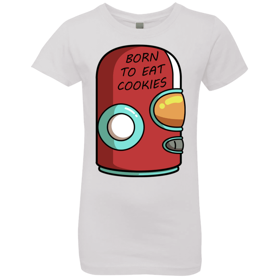 T-Shirts White / YXS Final Space Gary Born To Eat Cookies Girls Premium T-Shirt
