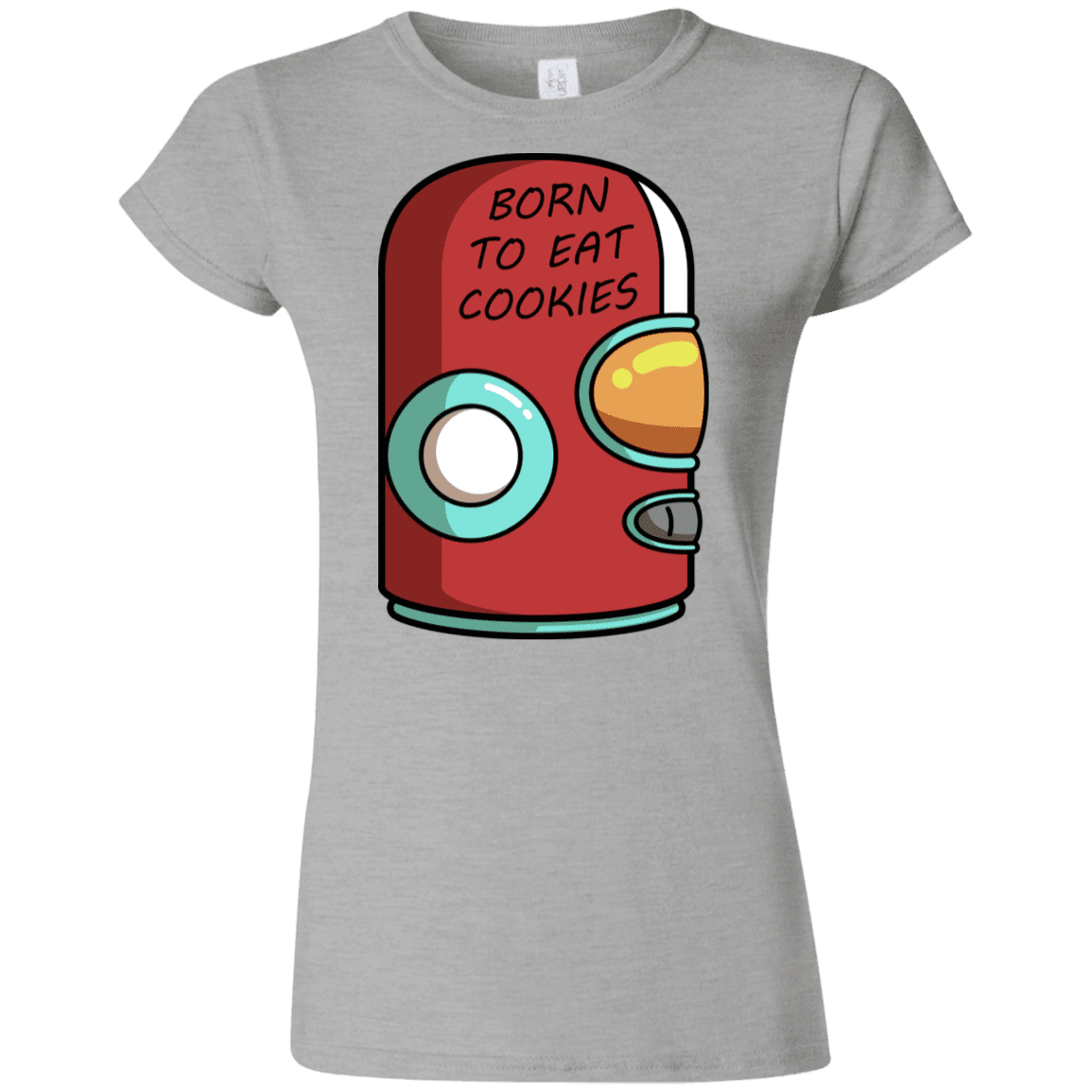 T-Shirts Sport Grey / S Final Space Gary Born To Eat Cookies Junior Slimmer-Fit T-Shirt