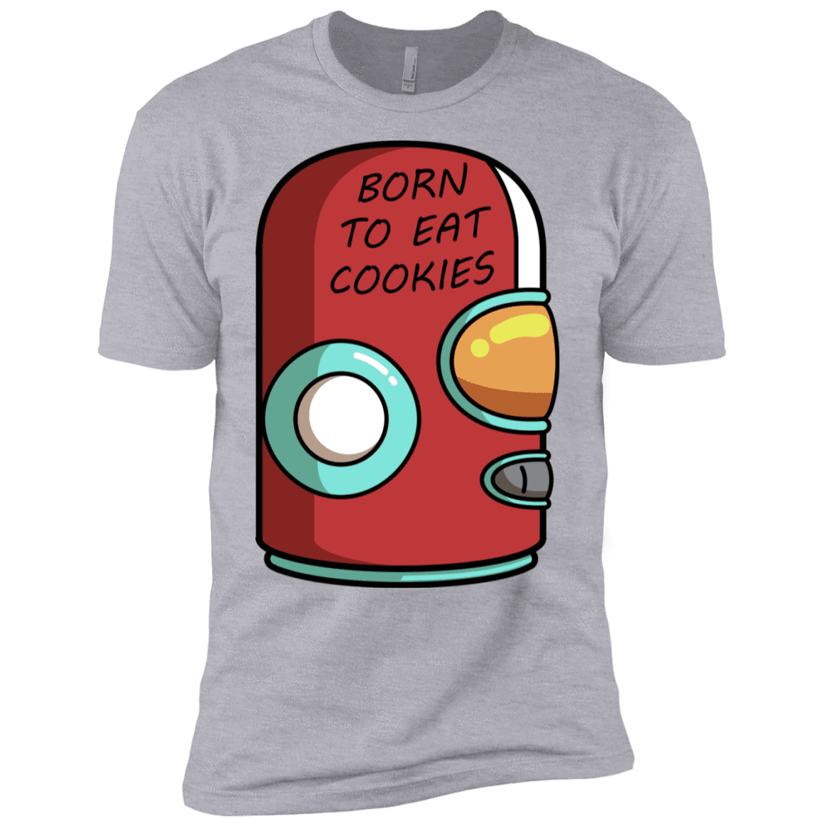 T-Shirts Heather Grey / X-Small Final Space Gary Born To Eat Cookies Men's Premium T-Shirt