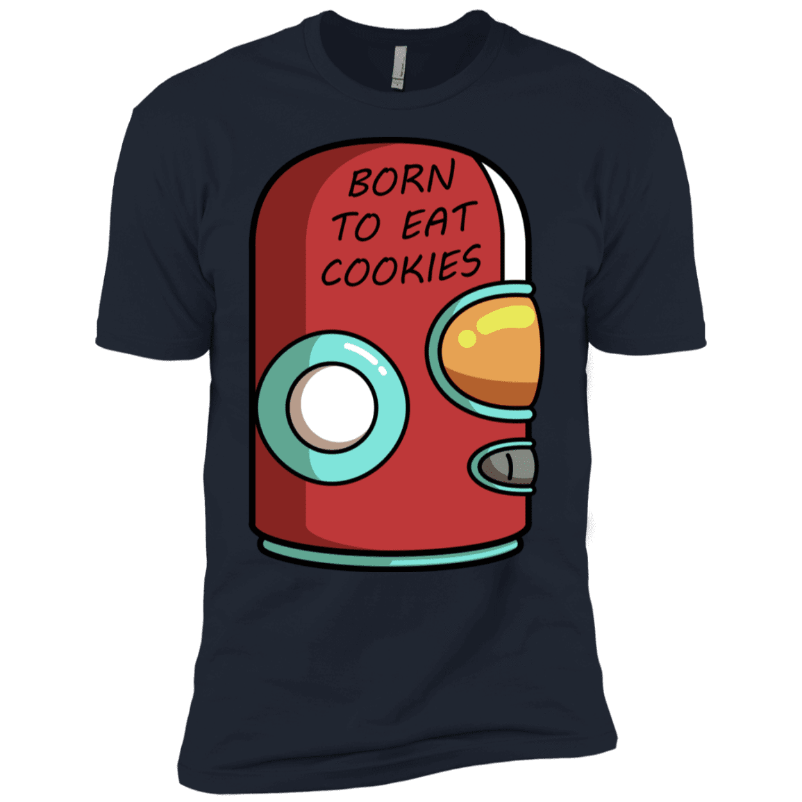 T-Shirts Midnight Navy / X-Small Final Space Gary Born To Eat Cookies Men's Premium T-Shirt