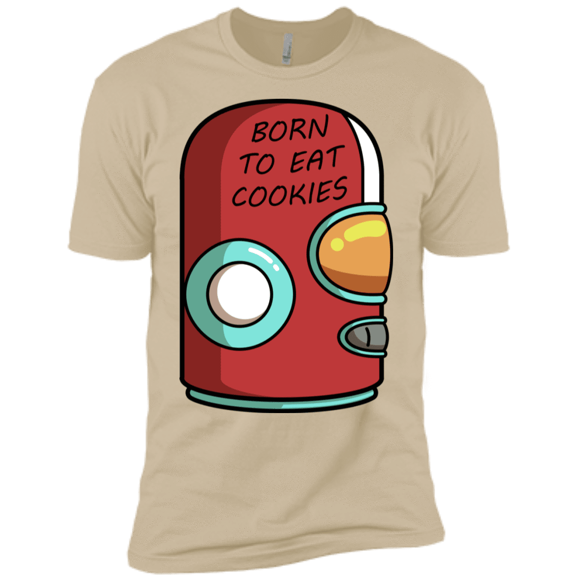 T-Shirts Sand / X-Small Final Space Gary Born To Eat Cookies Men's Premium T-Shirt