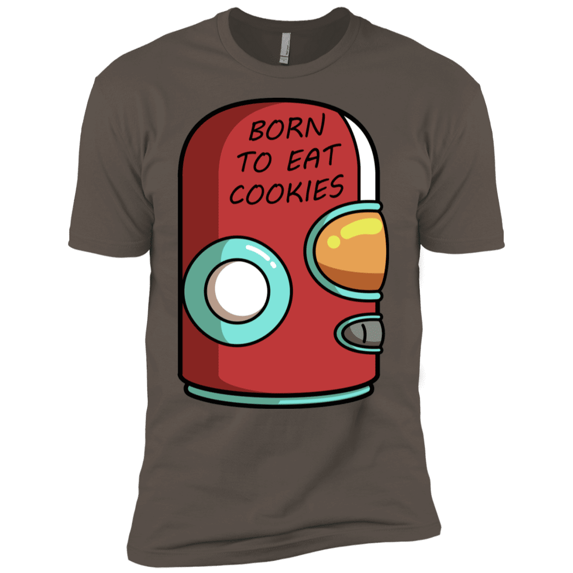 T-Shirts Warm Grey / X-Small Final Space Gary Born To Eat Cookies Men's Premium T-Shirt