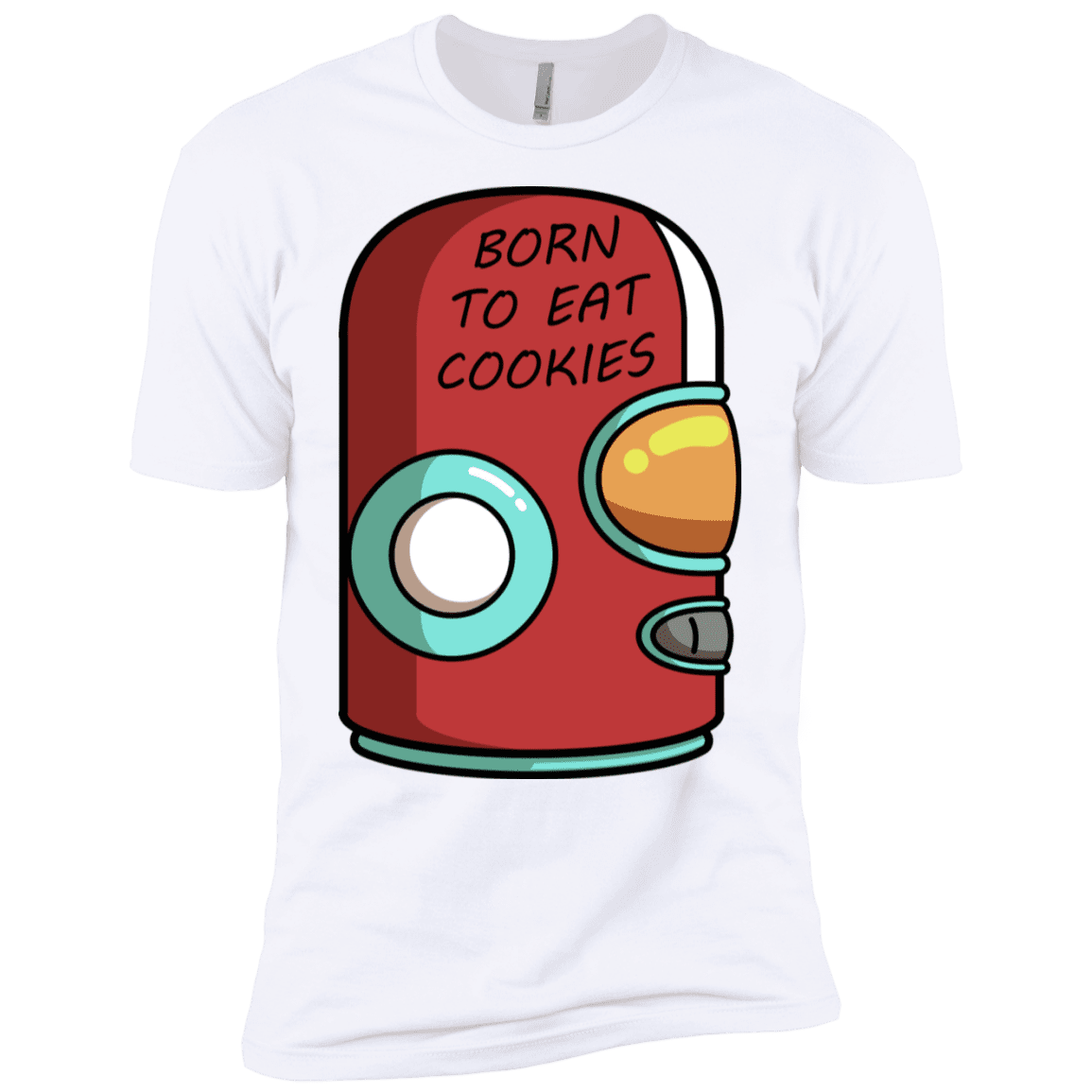 T-Shirts White / X-Small Final Space Gary Born To Eat Cookies Men's Premium T-Shirt