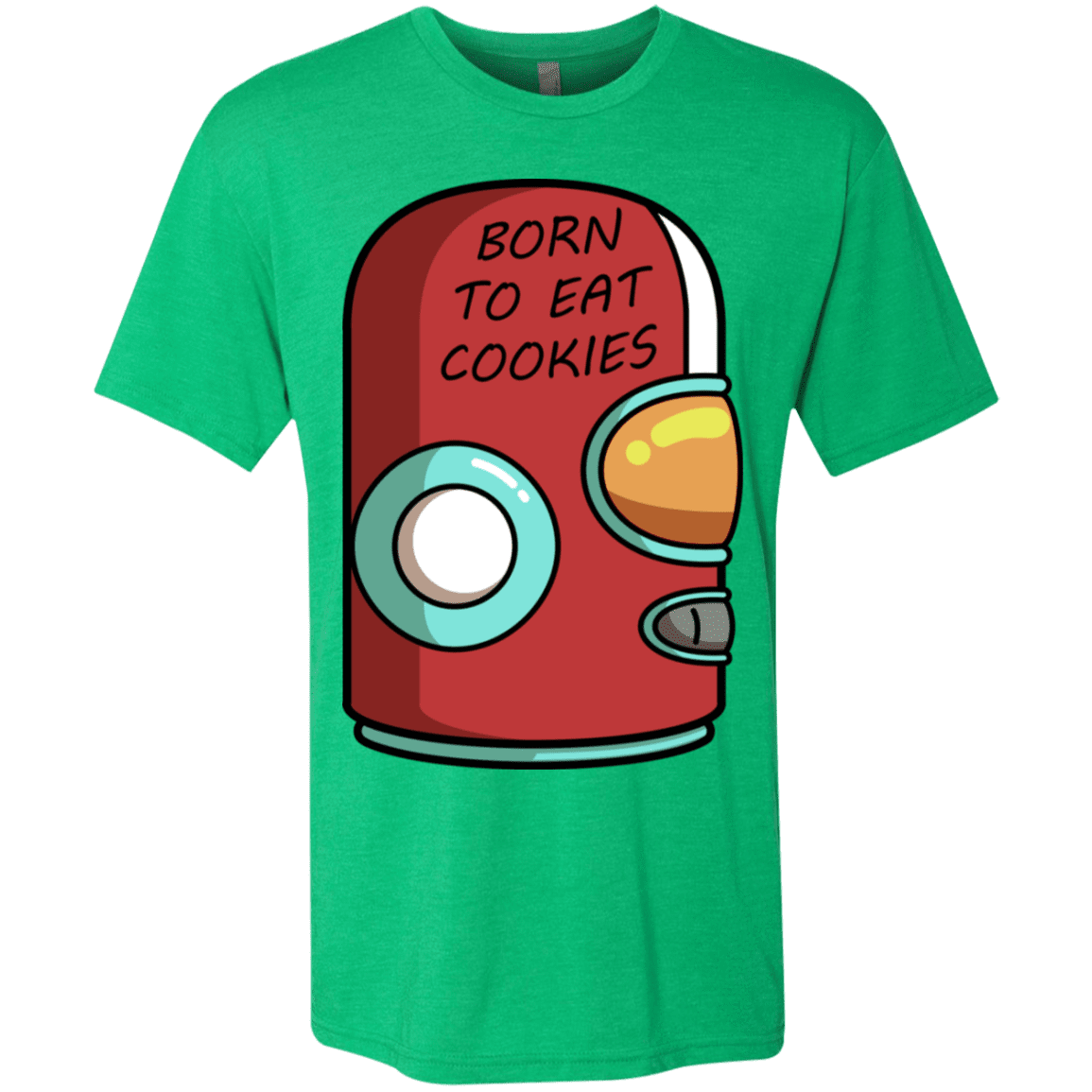 T-Shirts Envy / S Final Space Gary Born To Eat Cookies Men's Triblend T-Shirt