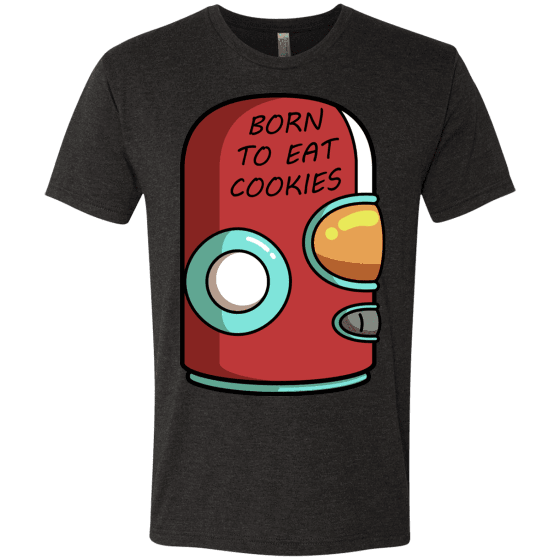 T-Shirts Vintage Black / S Final Space Gary Born To Eat Cookies Men's Triblend T-Shirt