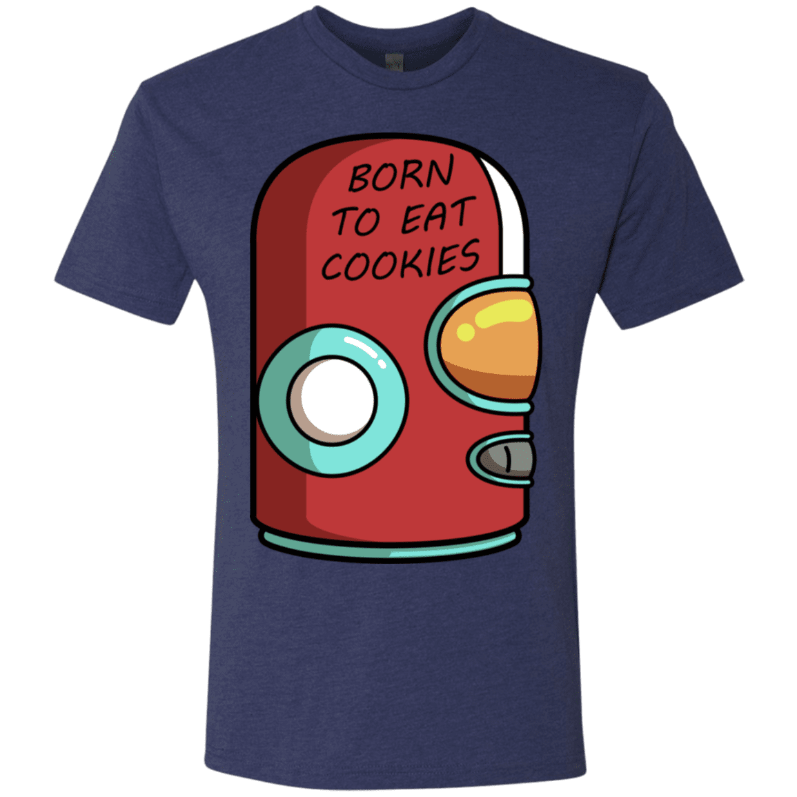 T-Shirts Vintage Navy / S Final Space Gary Born To Eat Cookies Men's Triblend T-Shirt