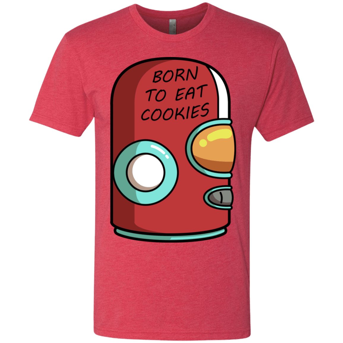 T-Shirts Vintage Red / S Final Space Gary Born To Eat Cookies Men's Triblend T-Shirt