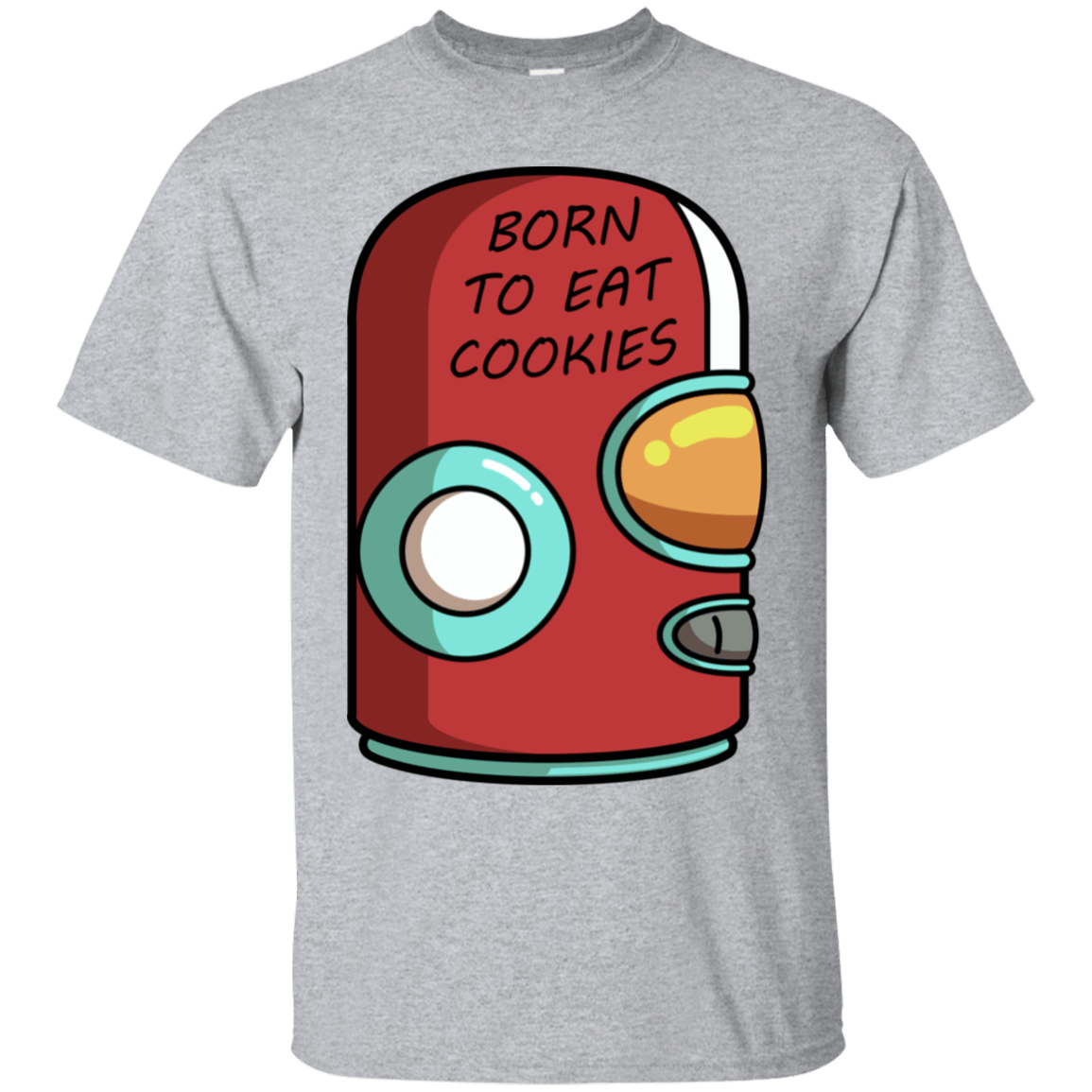 T-Shirts Sport Grey / S Final Space Gary Born To Eat Cookies T-Shirt