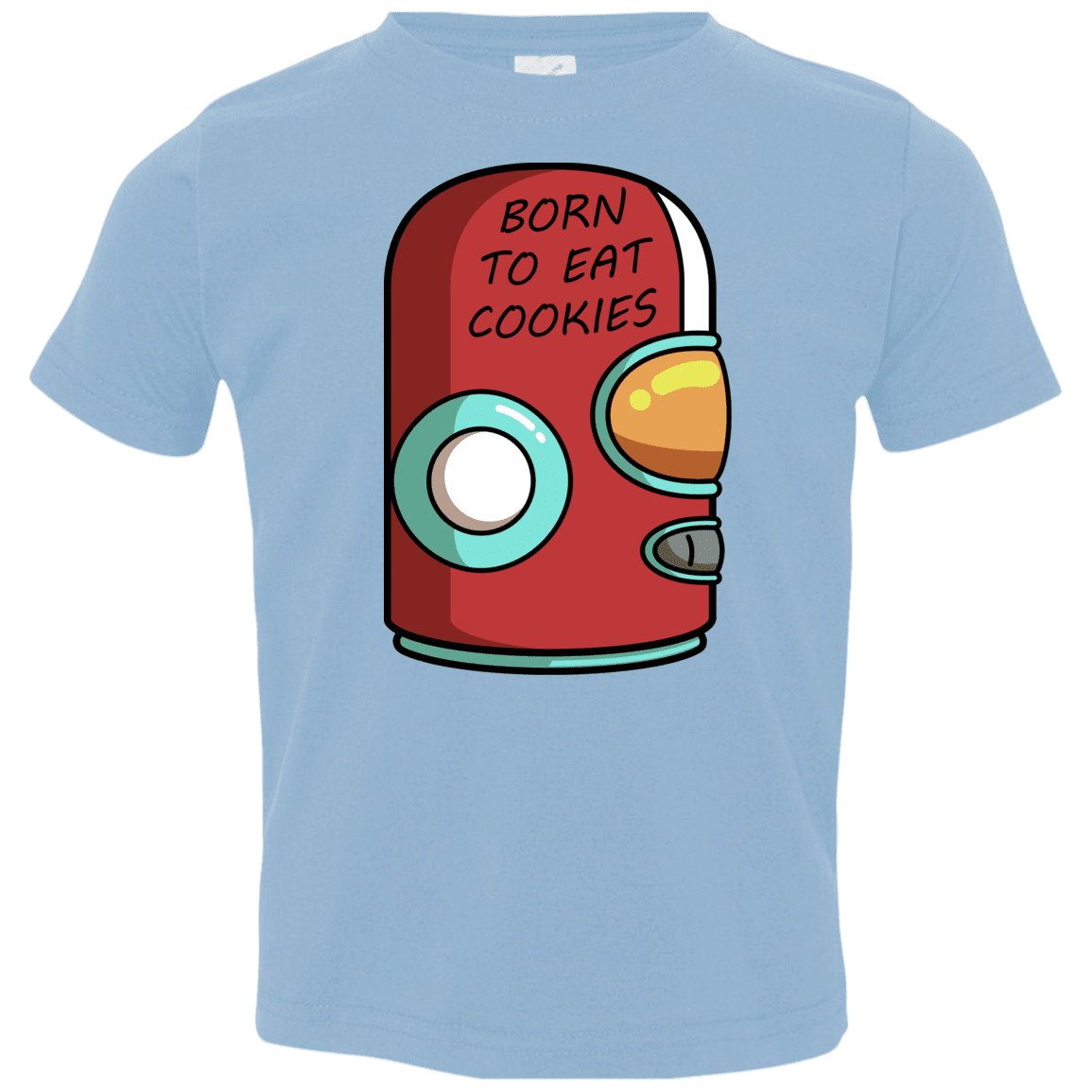 T-Shirts Light Blue / 2T Final Space Gary Born To Eat Cookies Toddler Premium T-Shirt