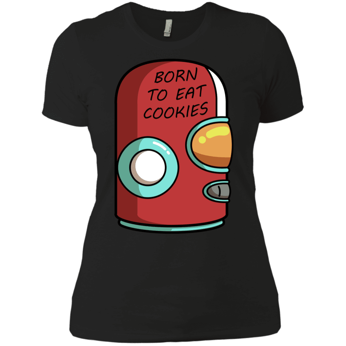 T-Shirts Black / X-Small Final Space Gary Born To Eat Cookies Women's Premium T-Shirt