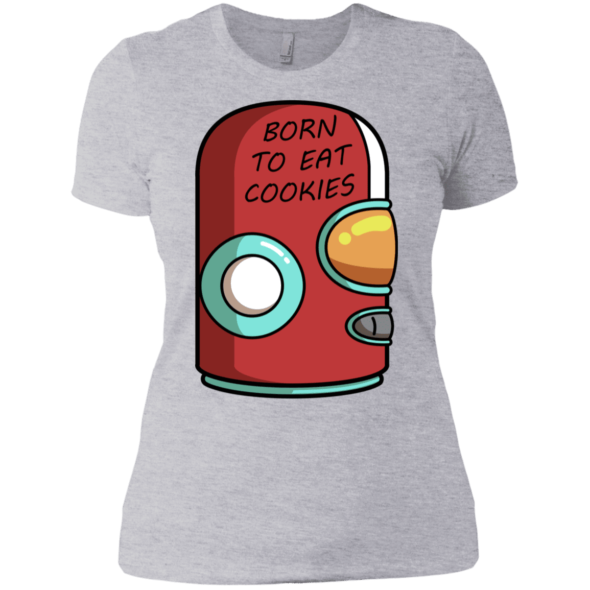 T-Shirts Heather Grey / X-Small Final Space Gary Born To Eat Cookies Women's Premium T-Shirt