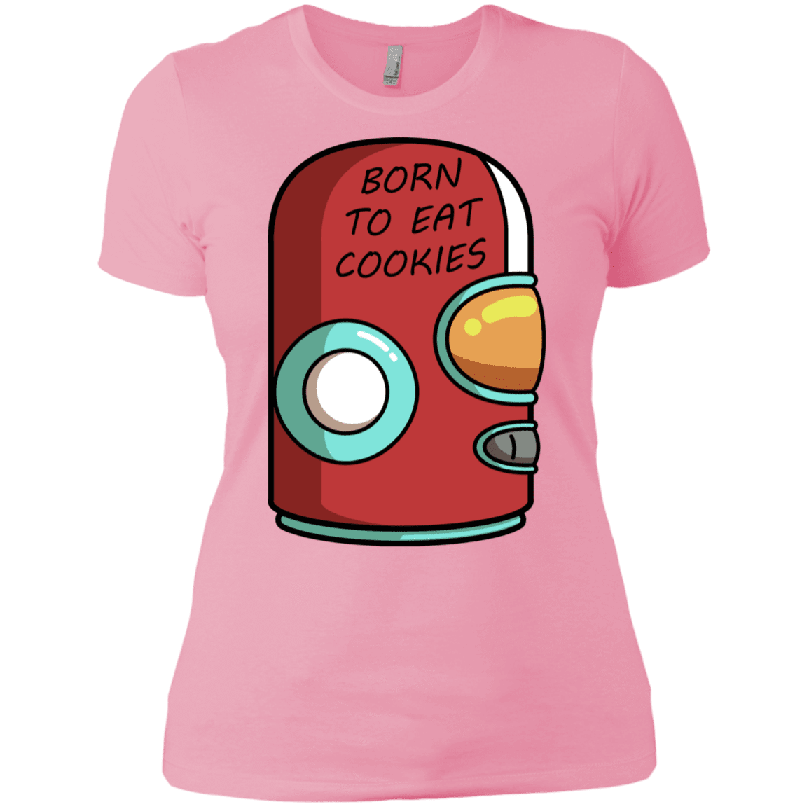 T-Shirts Light Pink / X-Small Final Space Gary Born To Eat Cookies Women's Premium T-Shirt
