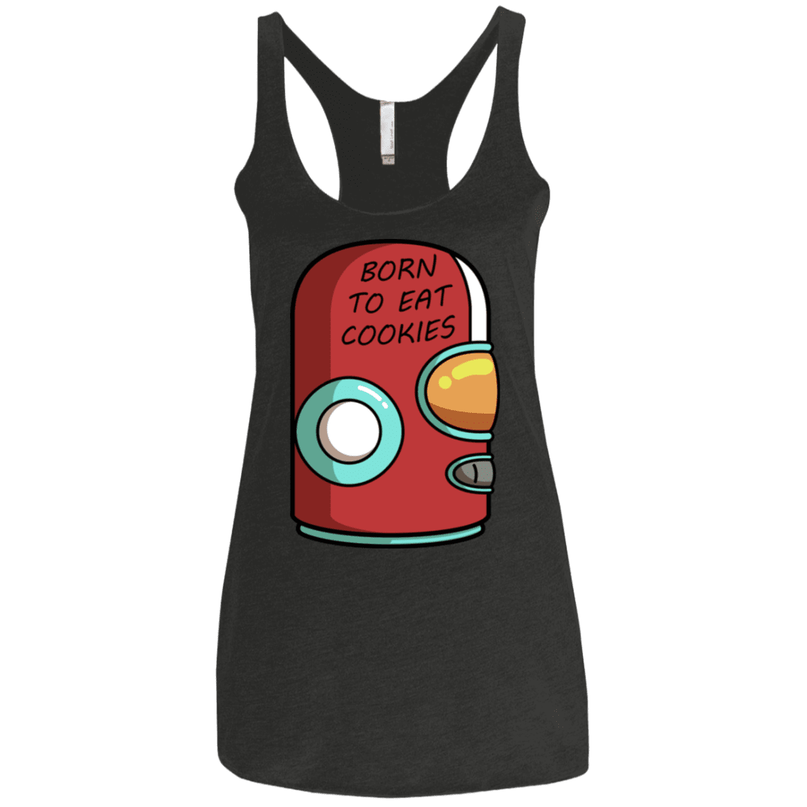 T-Shirts Vintage Black / X-Small Final Space Gary Born To Eat Cookies Women's Triblend Racerback Tank