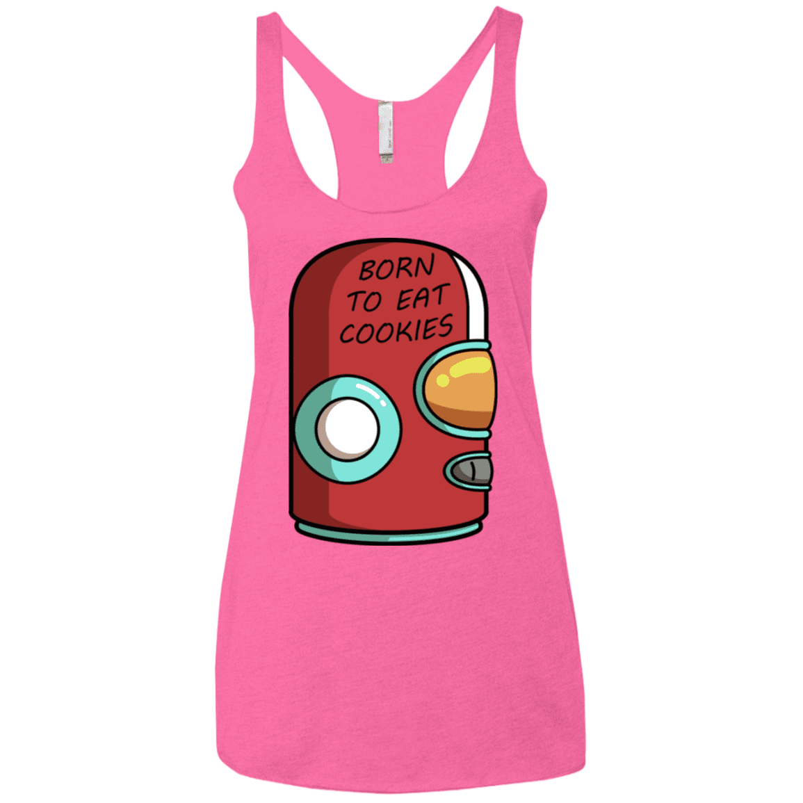 T-Shirts Vintage Pink / X-Small Final Space Gary Born To Eat Cookies Women's Triblend Racerback Tank