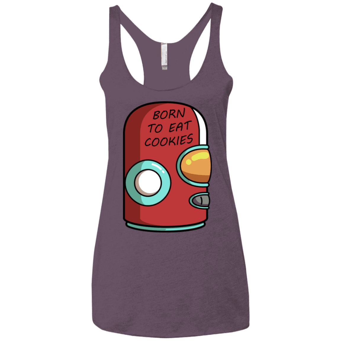 T-Shirts Vintage Purple / X-Small Final Space Gary Born To Eat Cookies Women's Triblend Racerback Tank