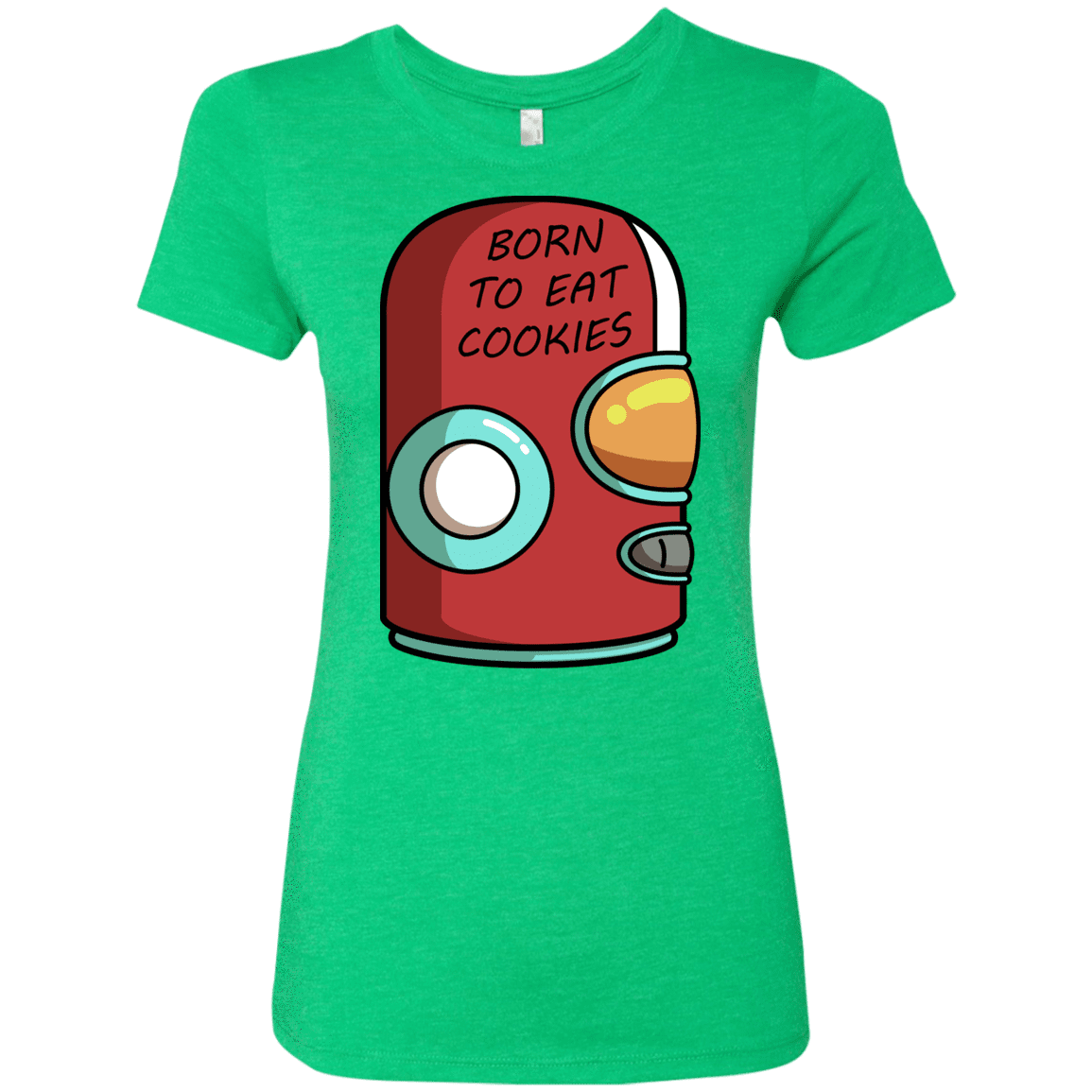 T-Shirts Envy / S Final Space Gary Born To Eat Cookies Women's Triblend T-Shirt