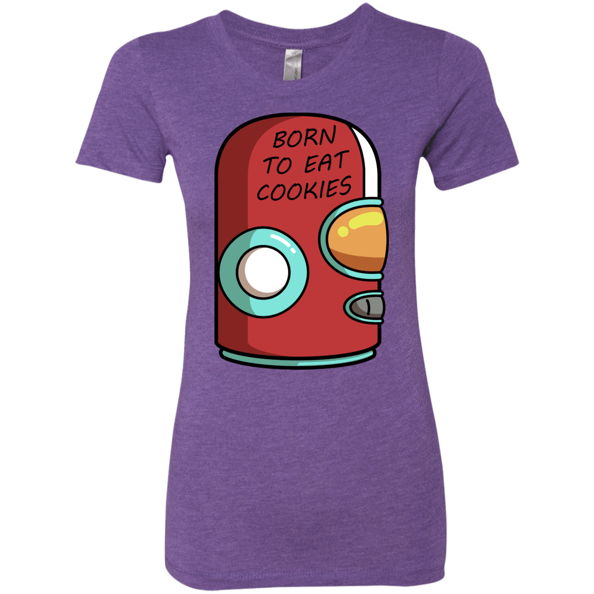 T-Shirts Purple Rush / S Final Space Gary Born To Eat Cookies Women's Triblend T-Shirt