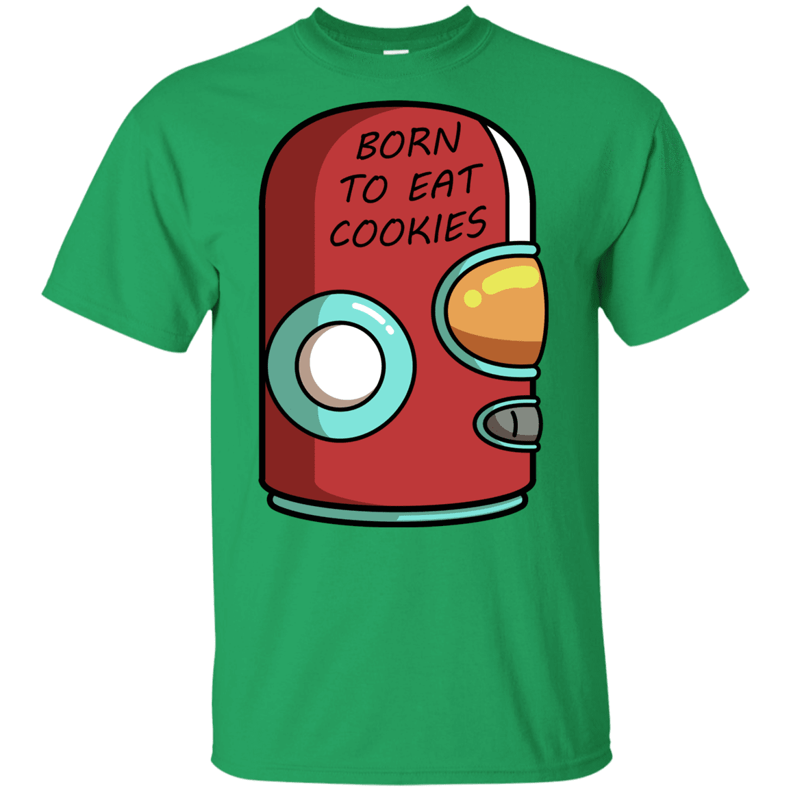 T-Shirts Irish Green / YXS Final Space Gary Born To Eat Cookies Youth T-Shirt
