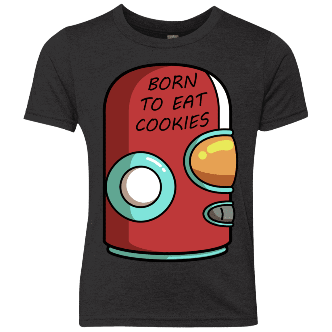 T-Shirts Vintage Black / YXS Final Space Gary Born To Eat Cookies Youth Triblend T-Shirt